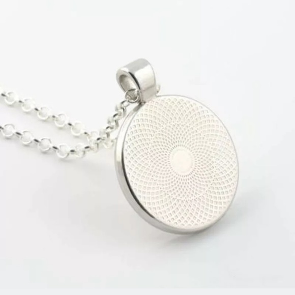 Fairy in a Cocktail Glass silver & Glass Necklace - Picture 2 of 8